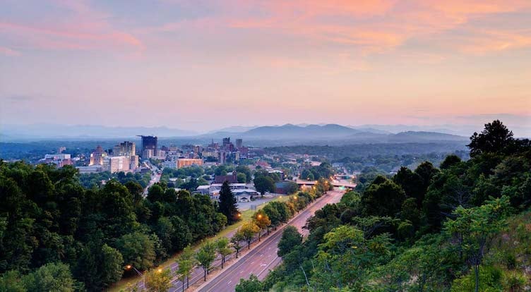 Summer in downtown Asheville