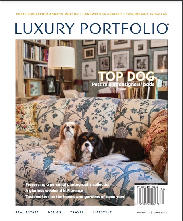 Cover of luxury portfolio magazine