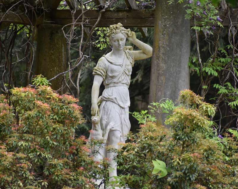 statue in the garden