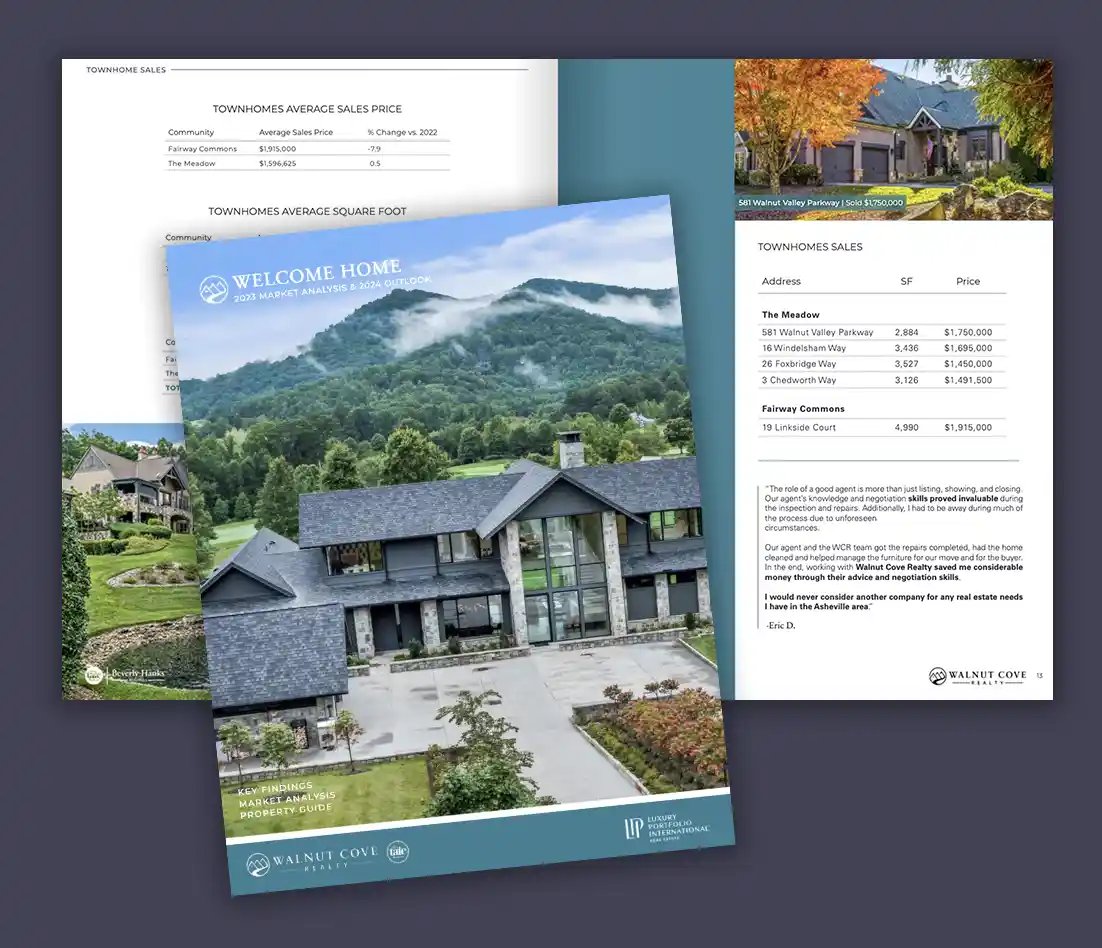 market report mockup