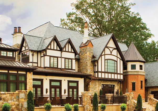 Tudor-style club house