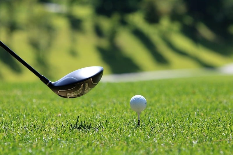 driver and golf ball