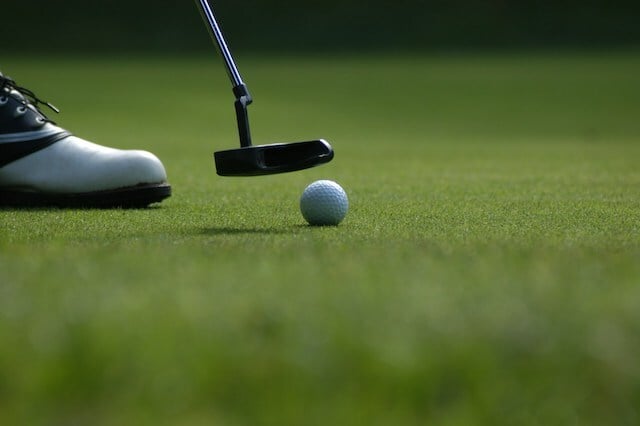 man putting