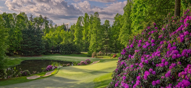 champion hills golf course with azaleas